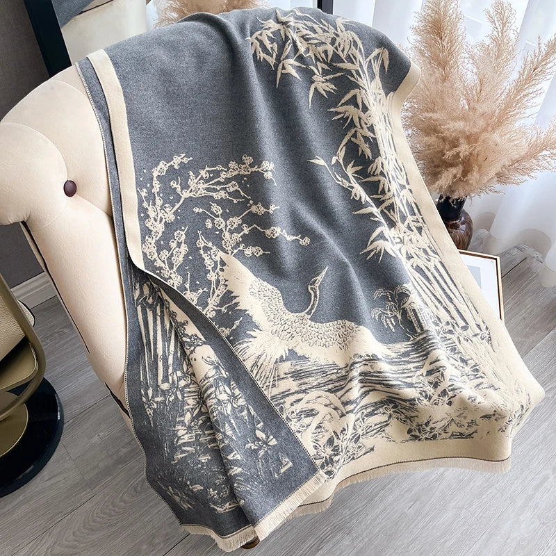 Bamboo Flowers Scarf