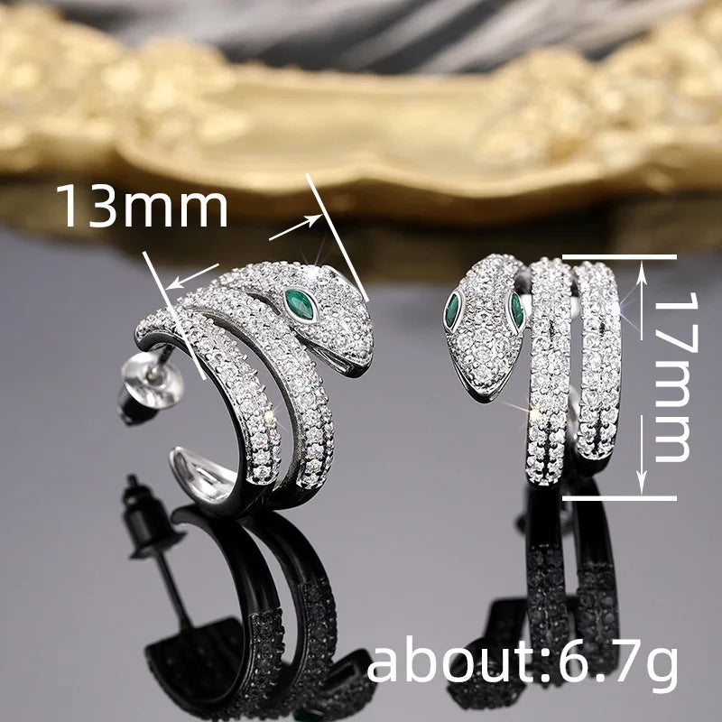 925 Snake Earrings