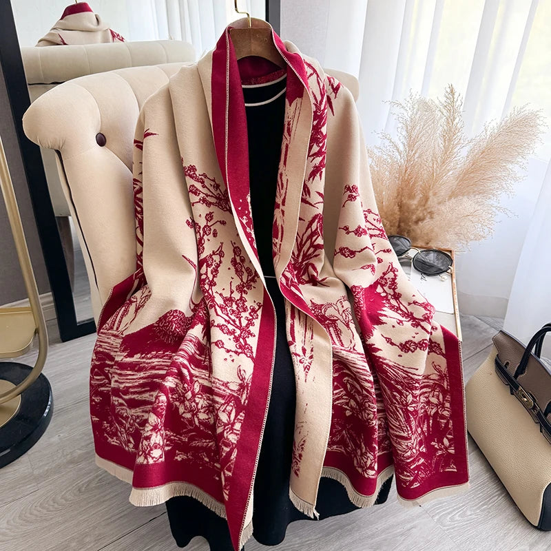 Bamboo Flowers Scarf