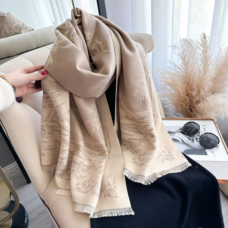 Bamboo Flowers Scarf