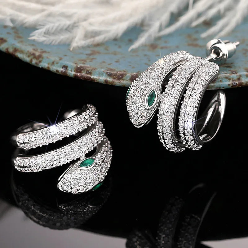 925 Snake Earrings