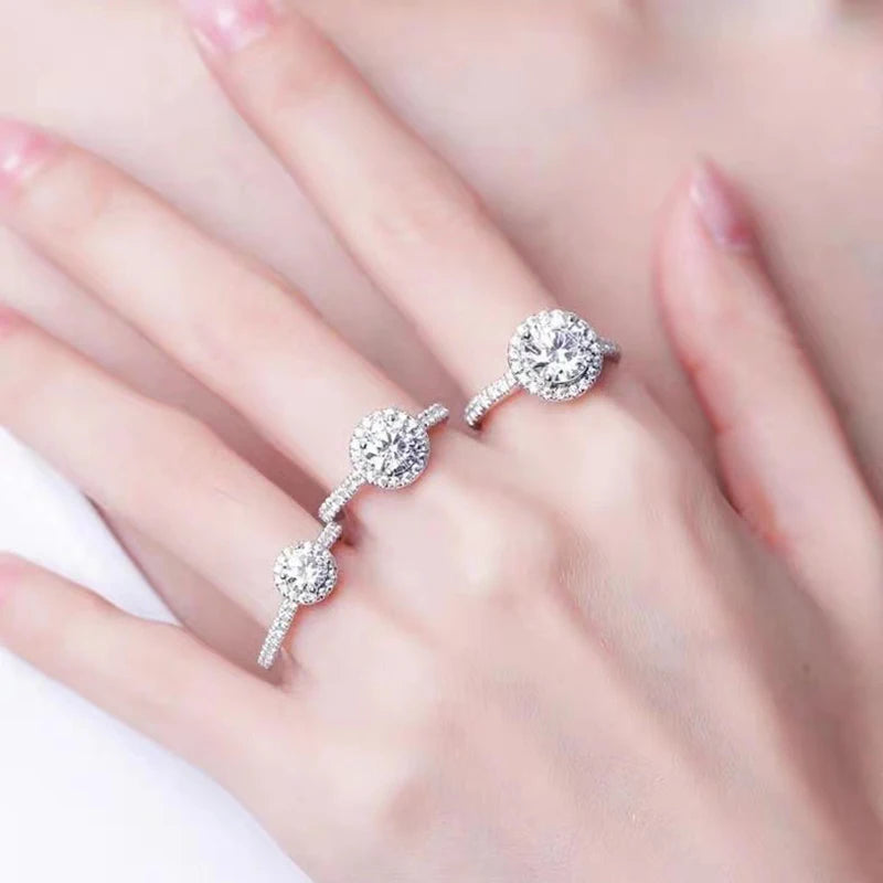 Silver Diamond Rings