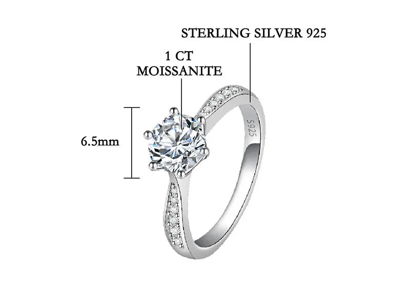 PERFANY Ring  S925 Pure Silver