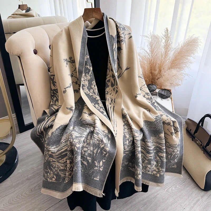 Bamboo Flowers Scarf