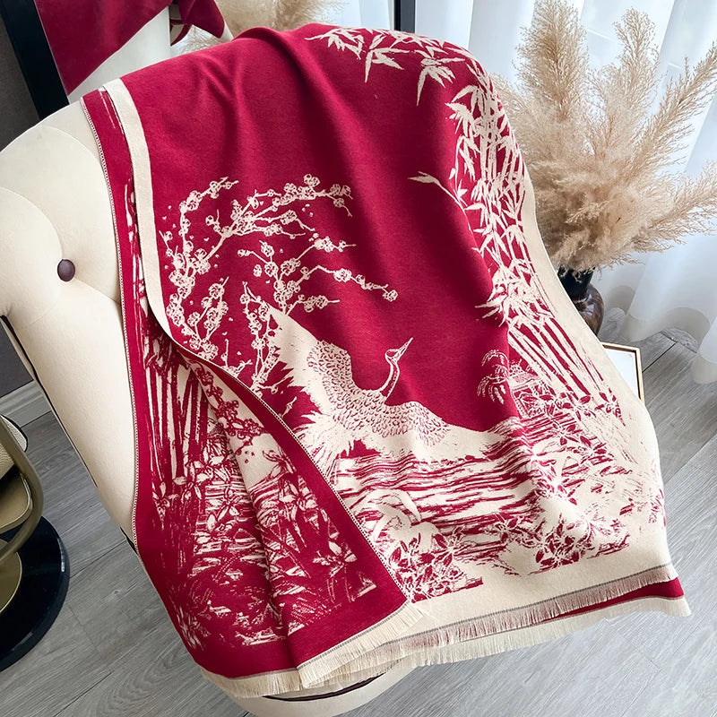 Bamboo Flowers Scarf