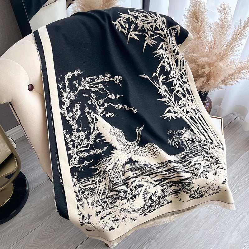 Bamboo Flowers Scarf