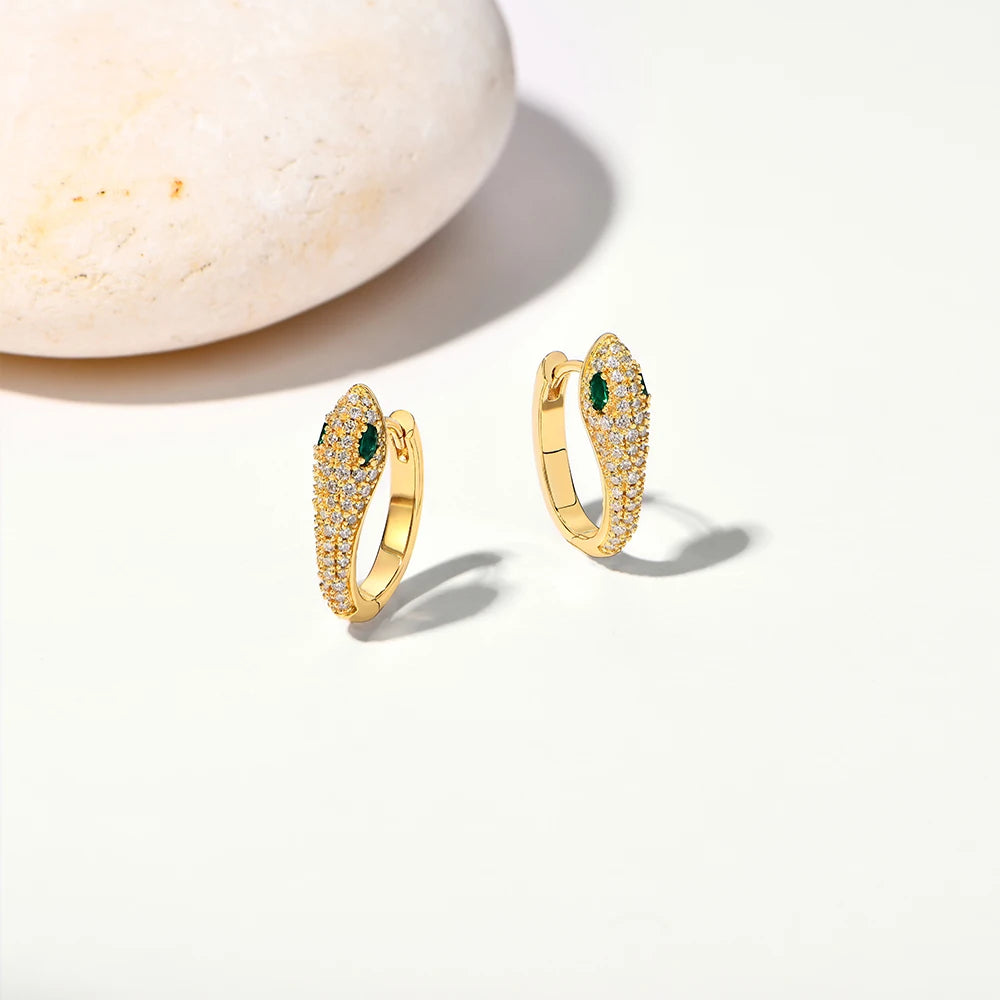 Snake  Diamond Earring S925