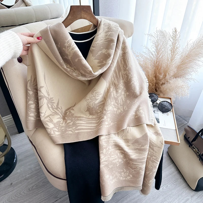 Bamboo Flowers Scarf