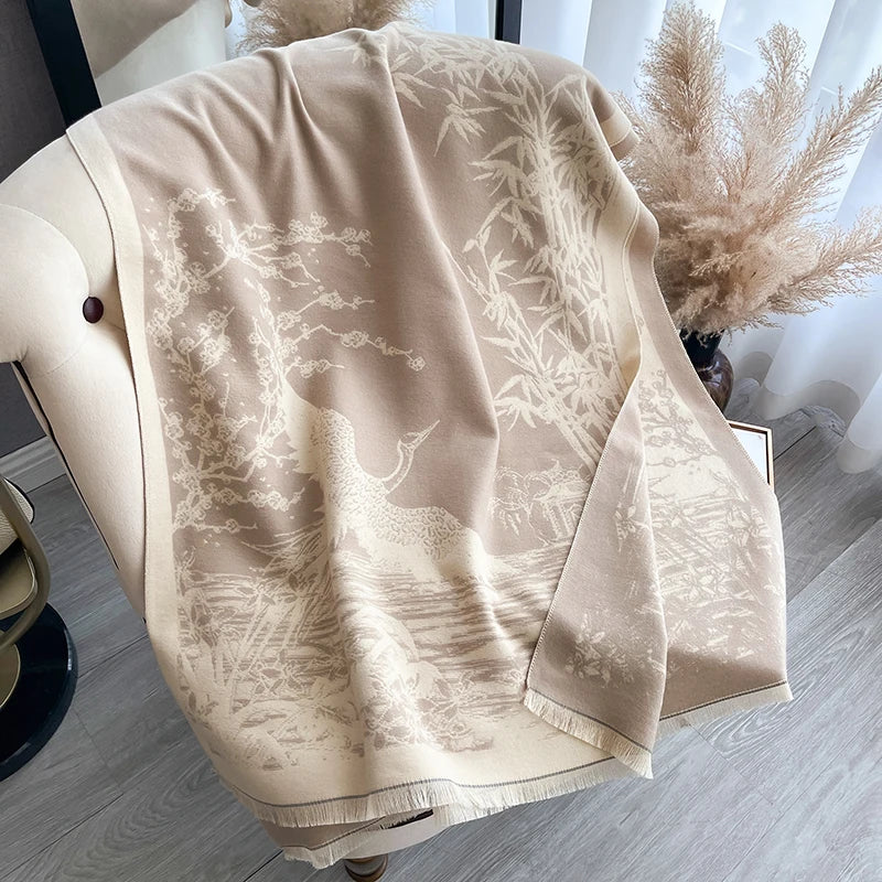 Bamboo Flowers Scarf